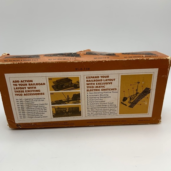 Vintage Tyco Union Tanker Freight Train SPKX 130 HO Scale Model Train w/ Box - Picture 8 of 12